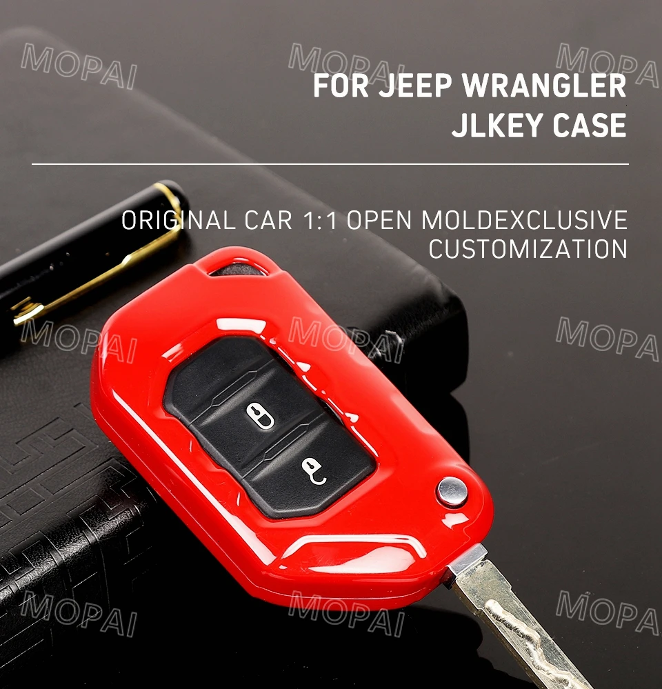 MOPAI чехол для автомобильных ключей Jeep Wrangler JL+ ABS чехол для автомобильных ключей аксессуары для Jeep Wrangler JL