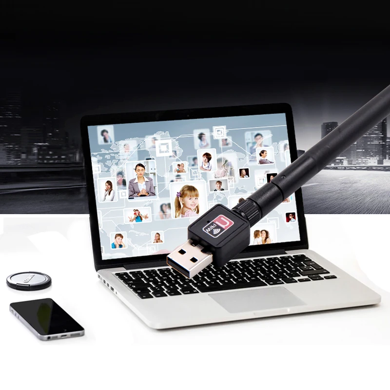 

Беспроводной Wi-Fi адаптер 5 дБ, 150 Мбит/с, 802.11b/G/N