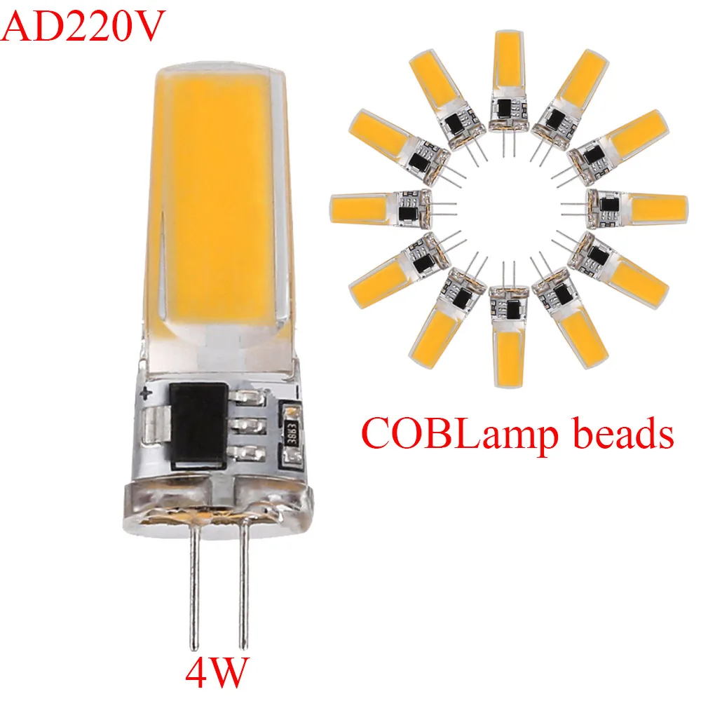 Высококачесветодиодный светодиоды 1 шт. переменный ток 220 В G4 4 Вт новая лампа