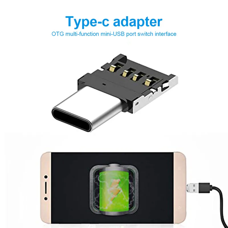 Адаптер Type-C OTG многофункциональный преобразователь USB-интерфейса в адаптер