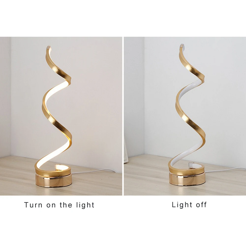 24 Вт современный спиральный светодиодный настенный светильник черный белый