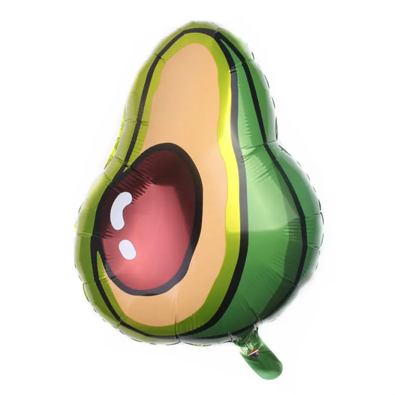 Воздушные шары из алюминиевой фольги в форме зеленого авокадо круглые для