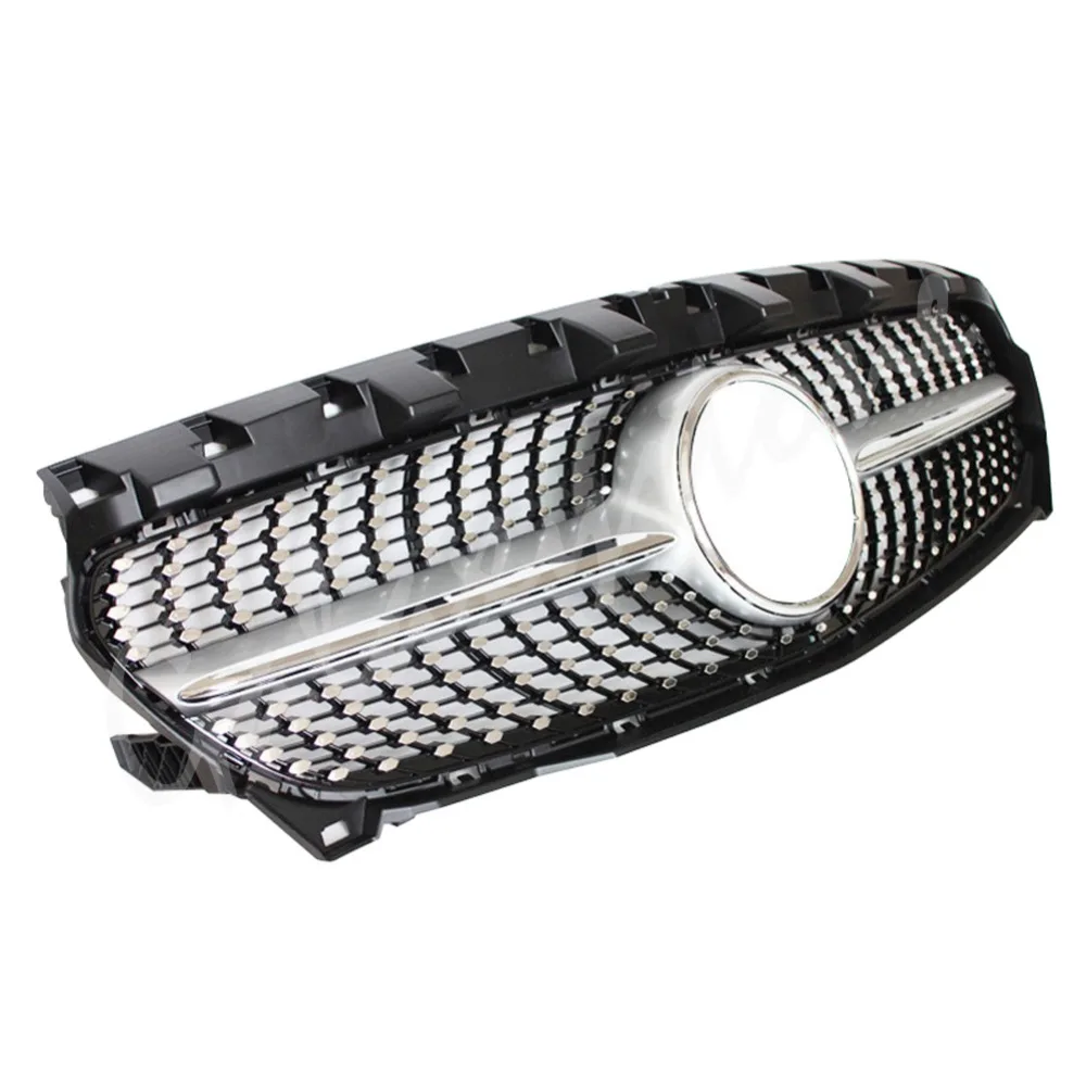 Алмазный Стиль Дизайн серебряная передняя решетка подходит для CLA W117 CLA200 CLA250 CLA45
