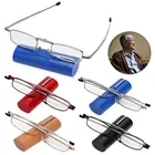 Легкие складные очки для чтения с футляром, легкие очки для чтения с защитой от глаз, прочность 10-40 раз