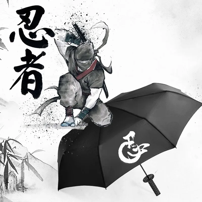 Самообороны складывающийся втрое зонт-кинжал в древнем стиле красивые мужские