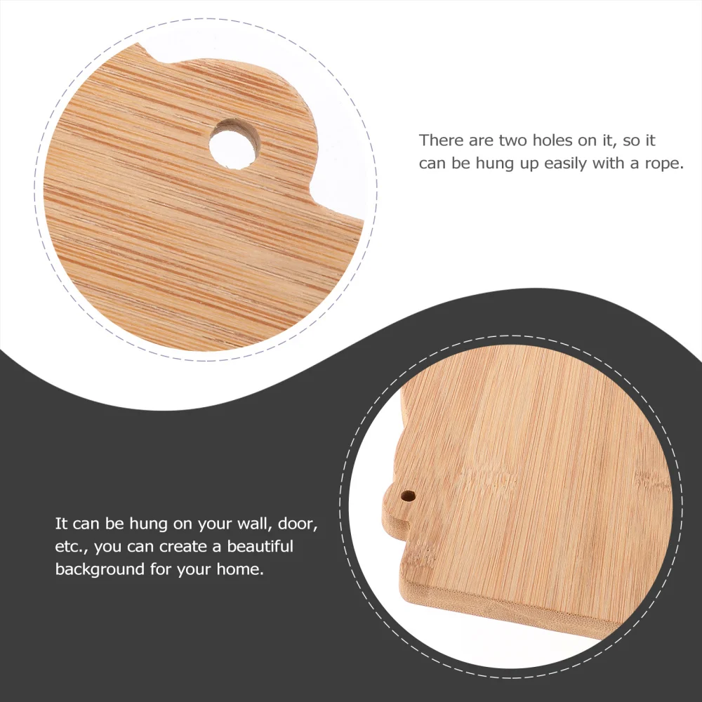 

2Pcs Unfinished Wood Signs Blank Hanging Plaque DIY Craft Project Wood Sign