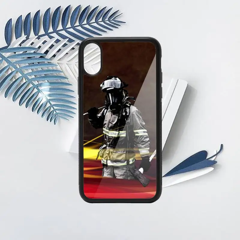 

Firefighter Heroes Fireman Phone Case PC for iPhone 11 12 pro XS MAX 8 7 6 6S Plus X 5S SE 2020 XR Anti-fall mobile cover