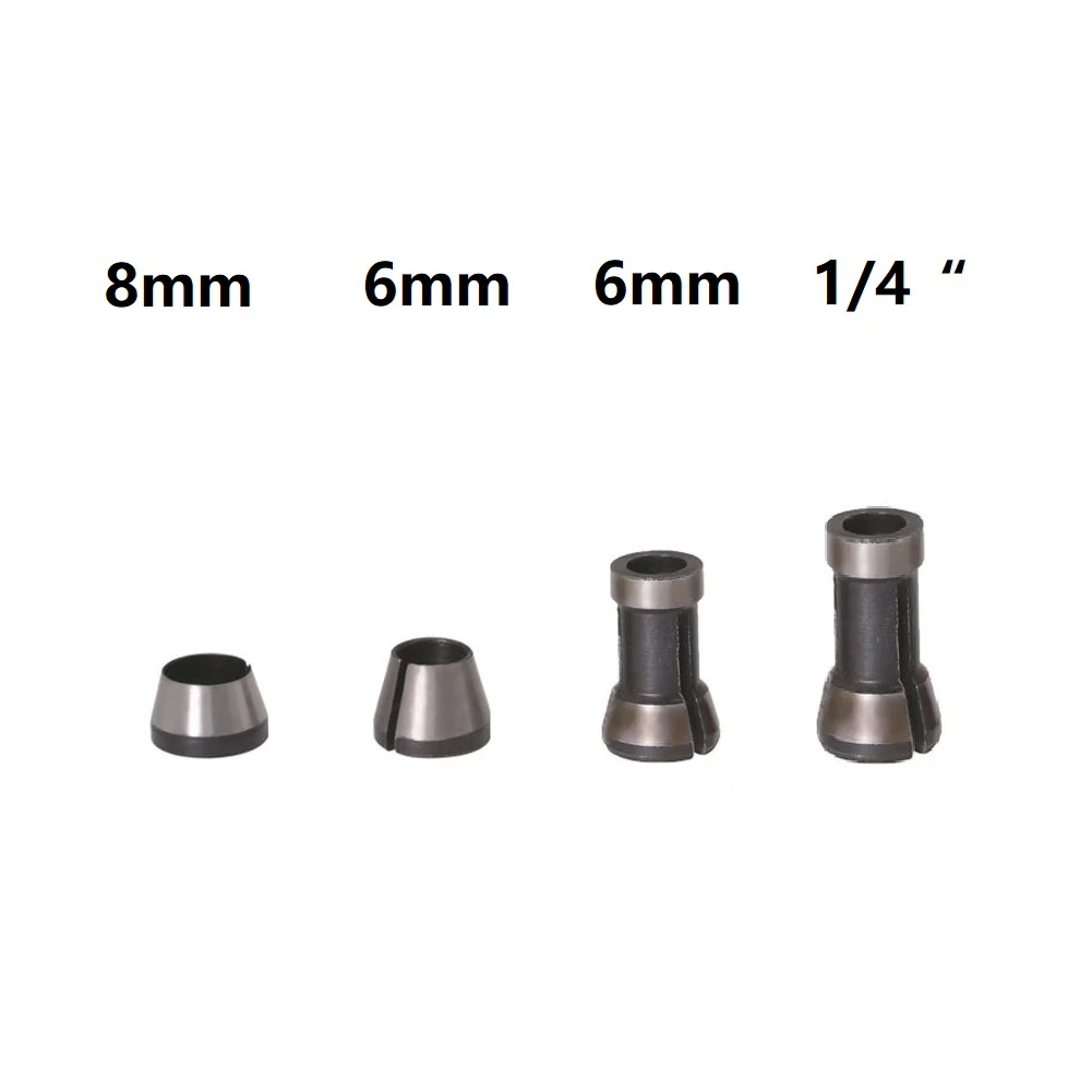 

4pcs Router Collets Extension Rod 6mm~8mm Shank Router Trim Molding Engraving Trimming Machine Electric Router Bit