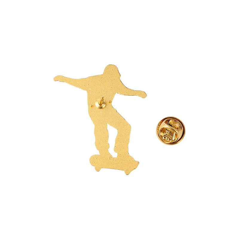 Фигуристки парень! Эмалированная булавка для мальчиков булавки лацканов броши