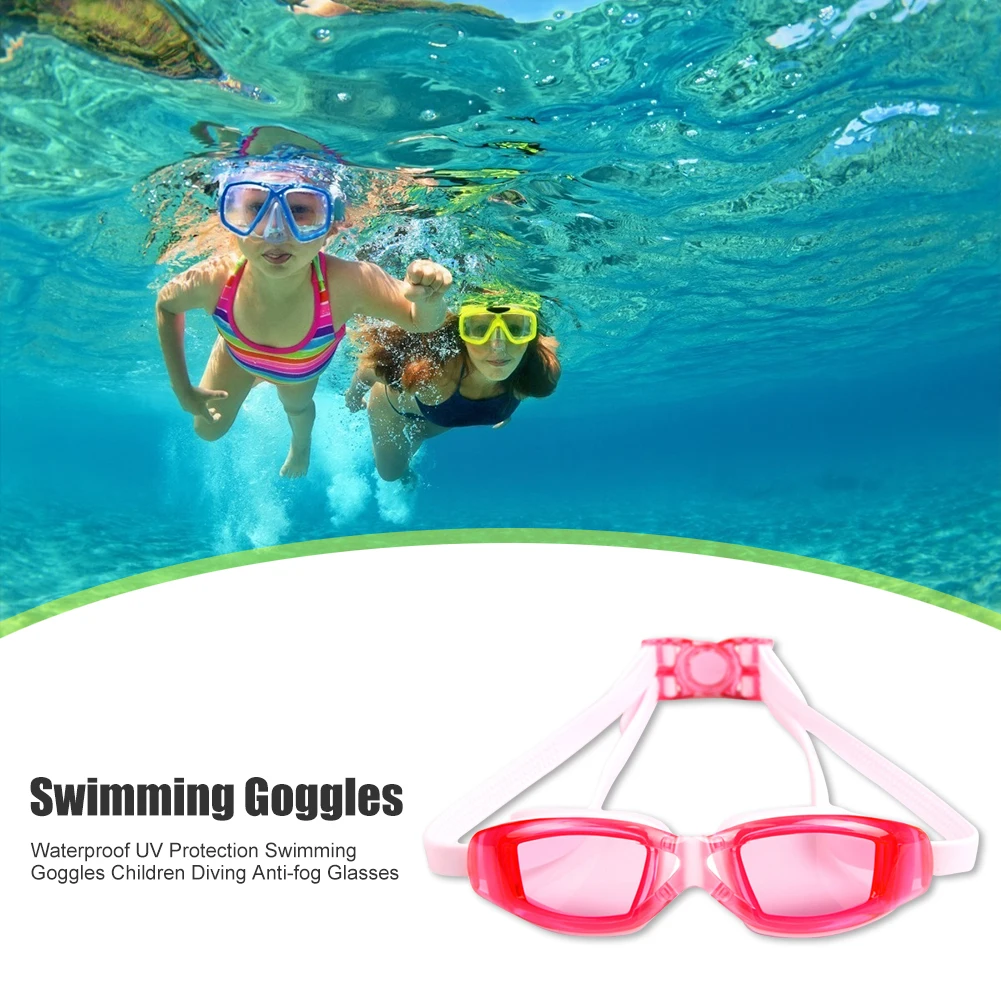 Водонепроницаемые очки для плавания с защитой от ультрафиолета детские дайвинга