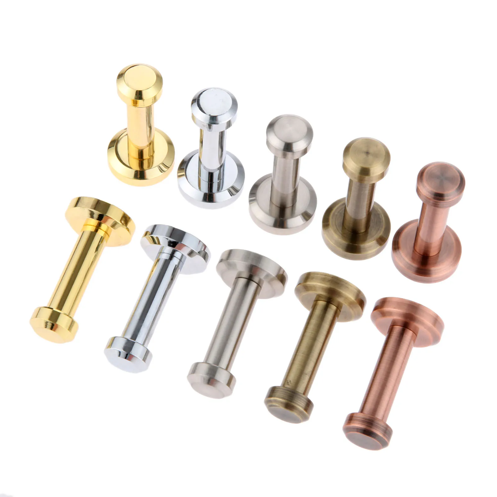 2 шт. настенное крепление крючки латунь матовый Никель ванные комнаты крепежных