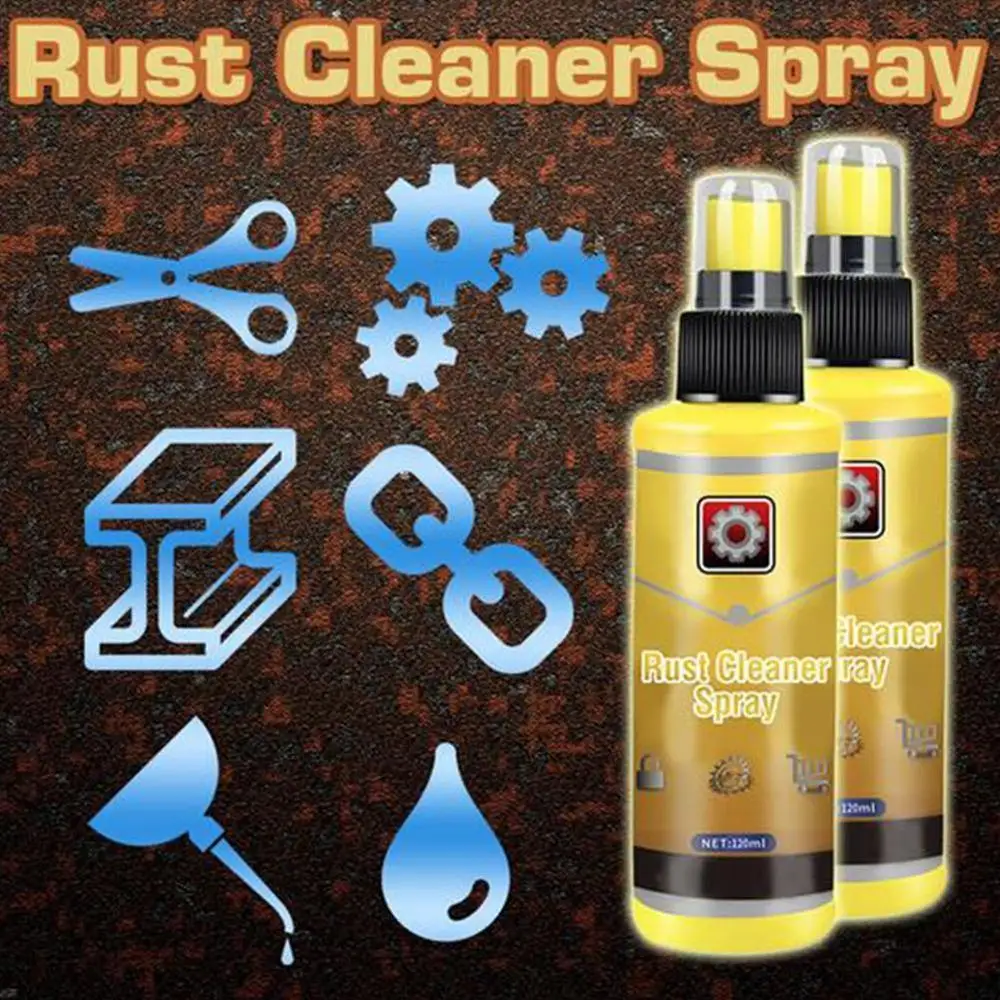 

1PCS Powerful All-Purpose Rust Cleaner Spray Derusting Spray Car Maintenance Household Cleaning Tools Anti-rust Lubricant 120ML