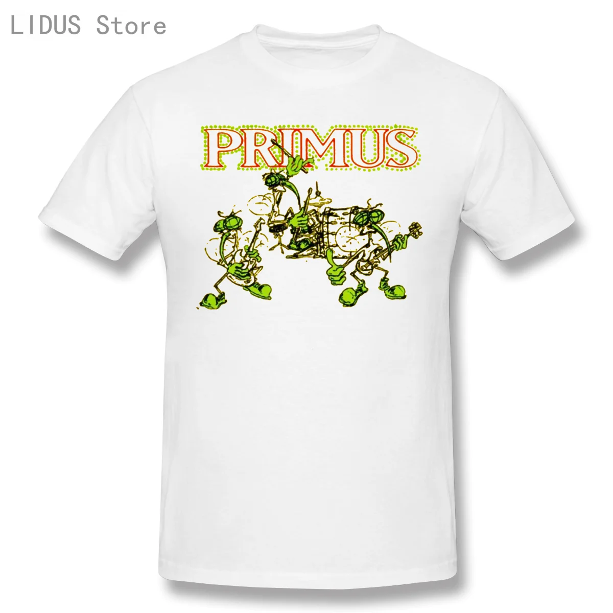 

Primus Men's Skeeter Band T-Shirt Yellow Short Sleeve Casual T-shirt Men Fashion O-neck 100% Cotton TShirts Tee Top