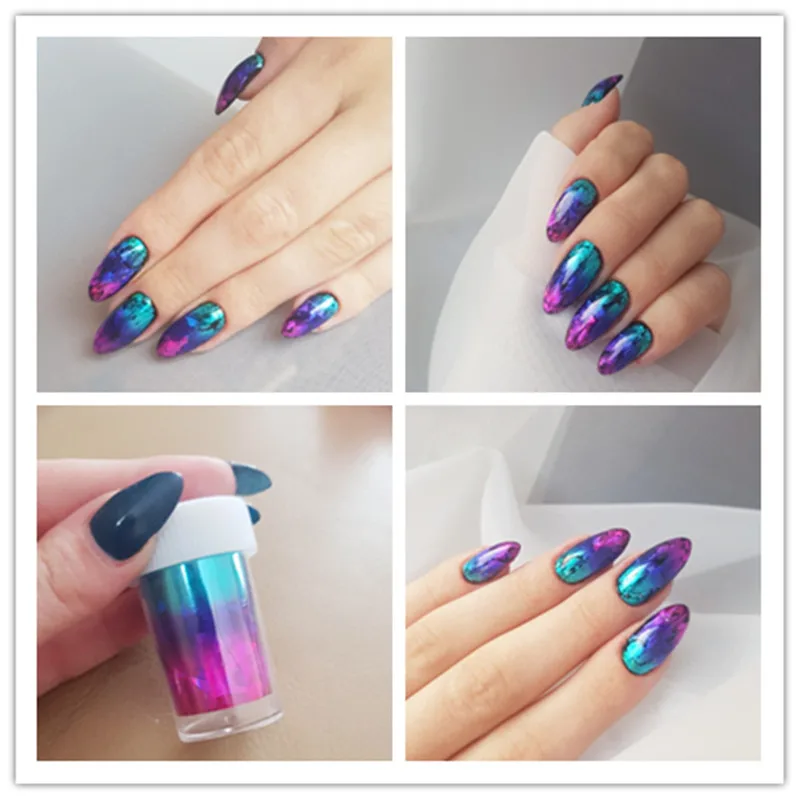 1 шт очаровательные наклейки для ногтей из фольги s наклейки-лак Алмазный дизайн