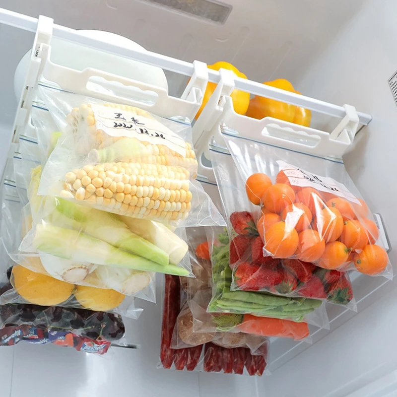 

10 шт., сумка для еды PEVA, морозильная камера, стоячая сумка для хранения еды, силиконовая сумка, герметичный верхний кухонный Органайзер, свеж...