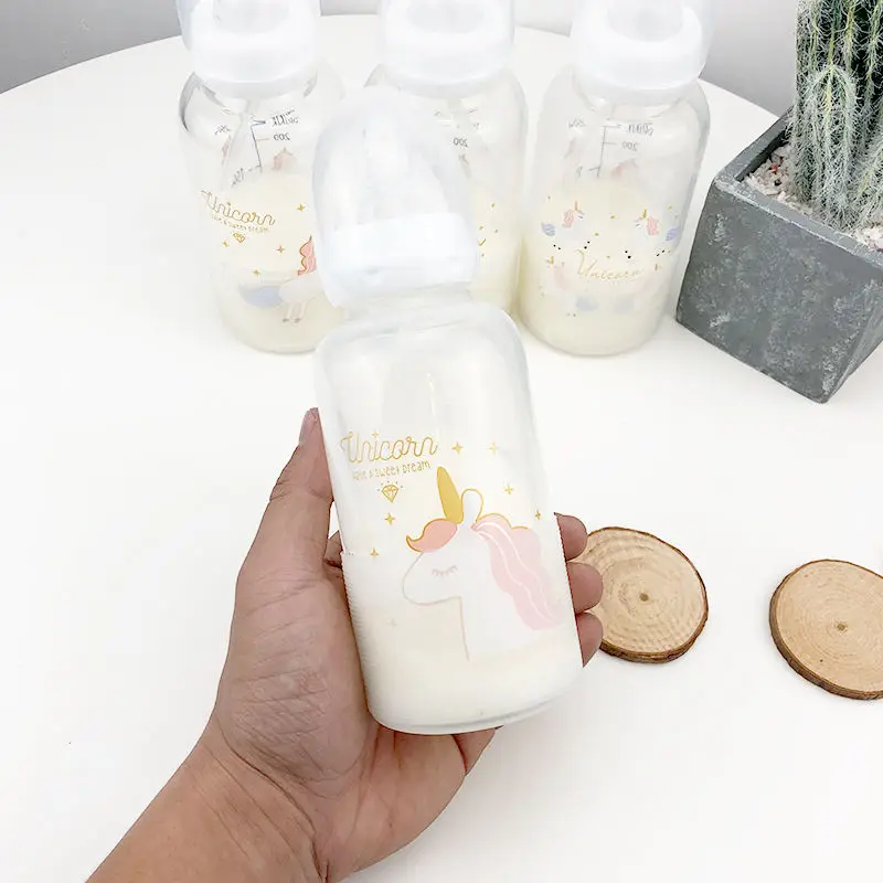 Милая бутылка для воды креативная стеклянная взрослых Корейская портативная