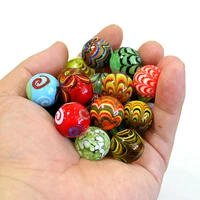 25mm custom colorful handmade murano glass marbles balls ornaments home vase bonsai decor accessories game pinball toys for kids