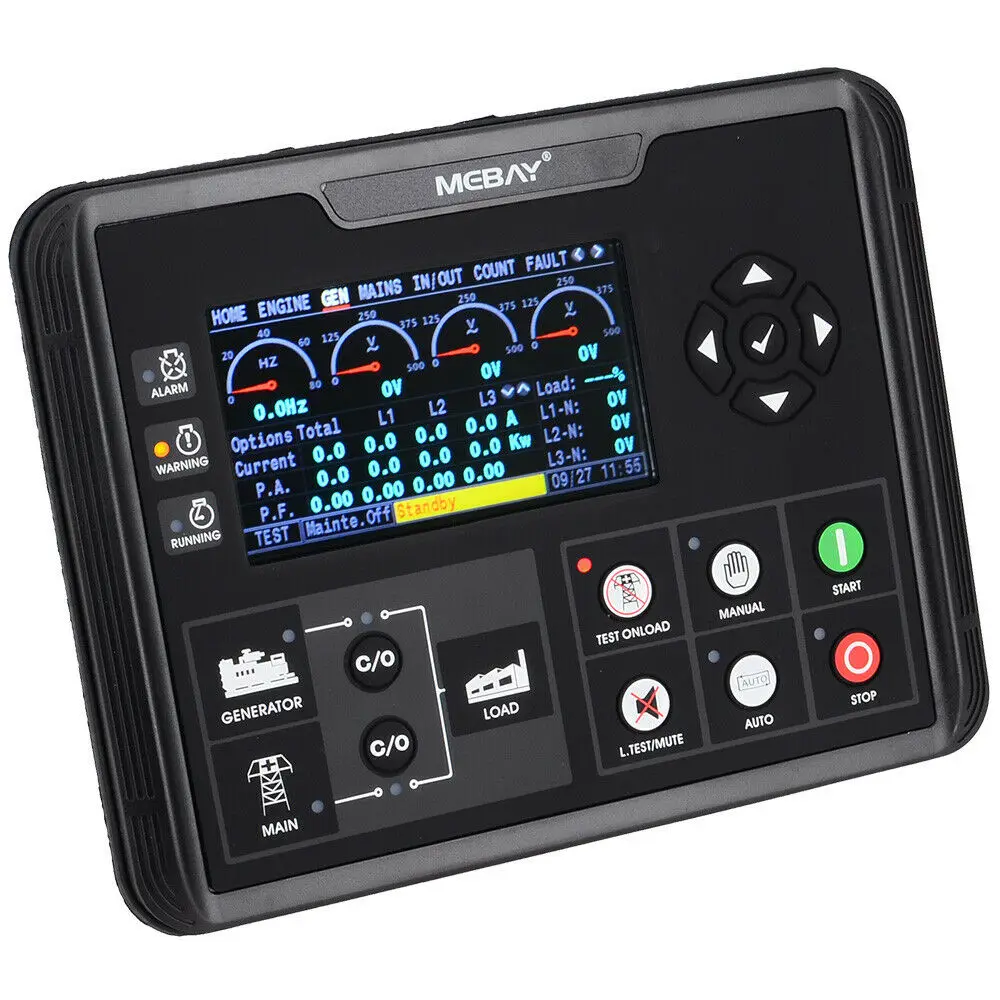 

DC62D Generator Set Controller For Diesel/Gas Genset Parameters Monitoring Adapt To 3P4W, 1P2W, 2P3W
