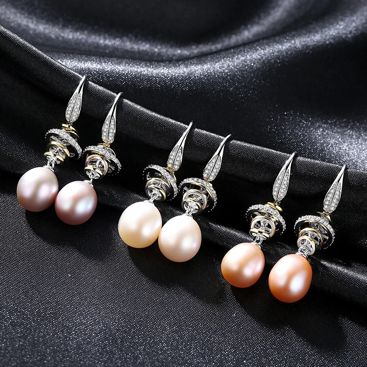 

DI-274 Silver Freshwater Pearl Earrings for Women S925 Silver Pearl Earrings for Women Jewelry Gifts
