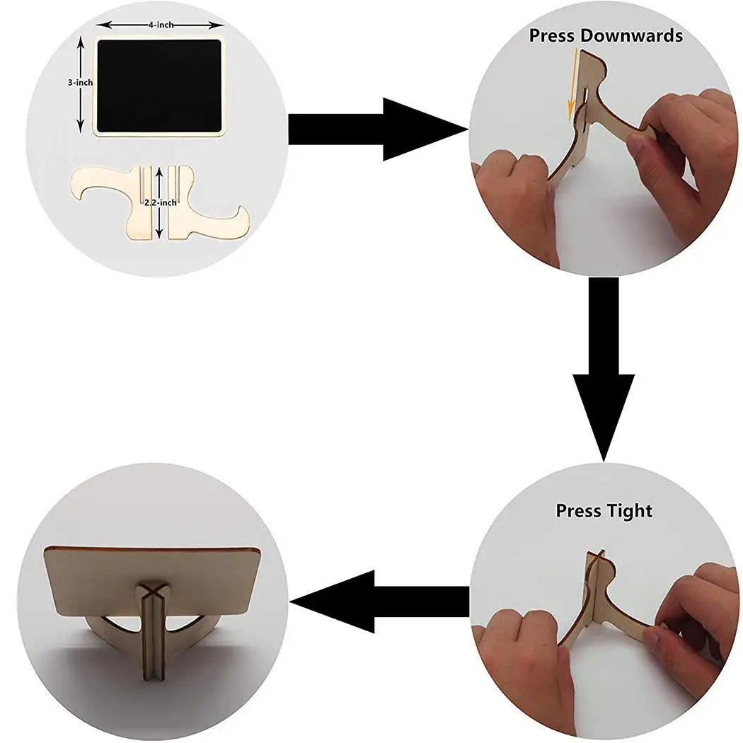 10 шт. милые мини-доски с мольбертом доски для сообщений декоративные деревянные
