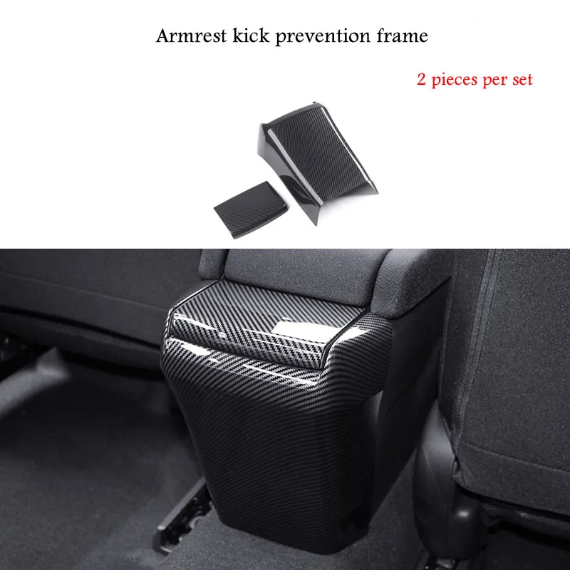ABS карбоновая рамка подлокотник антиударный декор наклейки для Honda Civic 10 2016 2017 2018