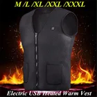 Электрический usb-жилет для мужчин и женщин, зимнее теплое пальто с подогревом, куртка, одежда, гибкая Термоодежда, жилет, куртка, жилет