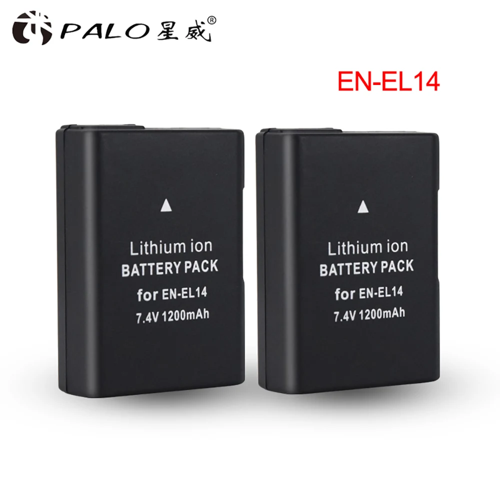 Аккумулятор 4pcsEN-EL14 EN-EL14a ENEL14 EL14 1200mAh для Nikon D5600 P7700 P7100 D3400 D5500 D5300 D5200 D3200 D3300 D5100 D3100 |
