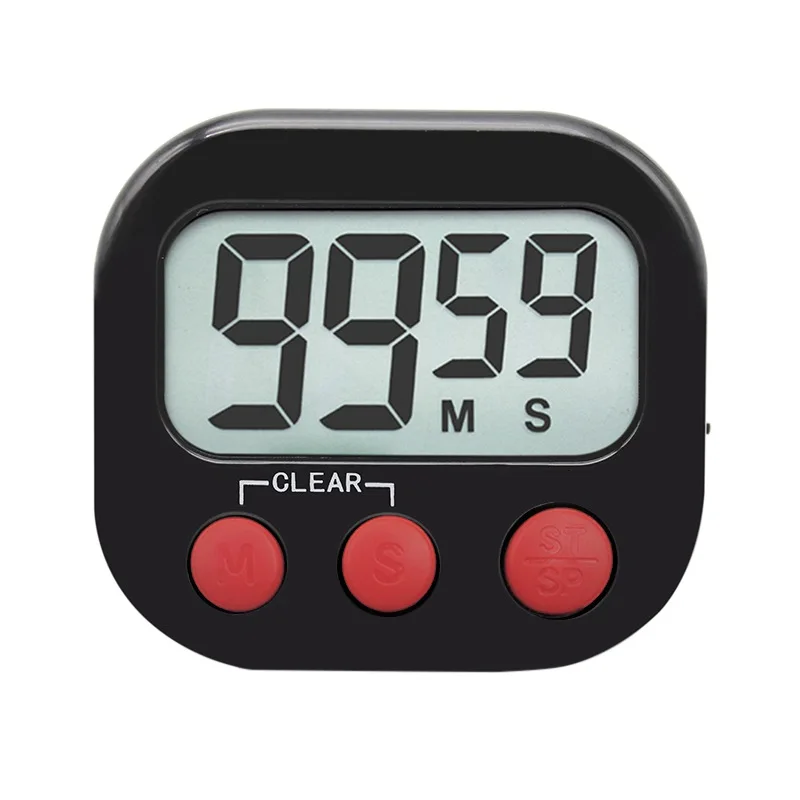 Новый супер ЖК цифровой экран кухонный таймер 1 шт. 7 видов цветов Магнитные часы