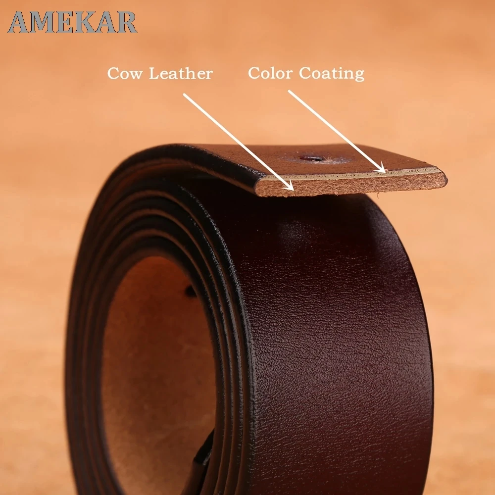 

Male Cowhide Genuine Leather Belt Men's Belts High Quality Luxury Brand Designer Men Leather Belt man