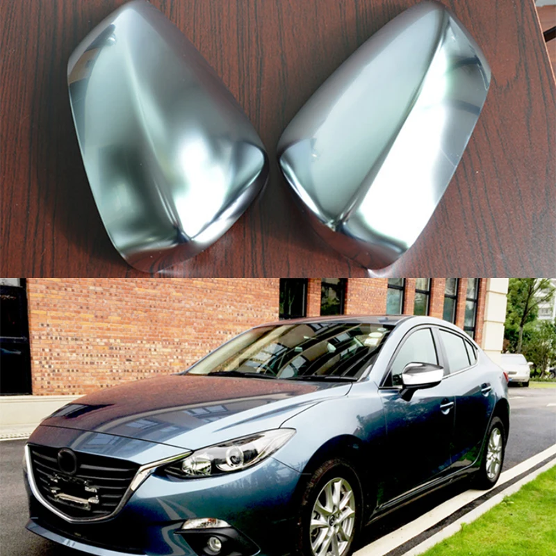 Накладки на зеркало заднего вида хромированные для Mazda 3 Axela 2014-2017