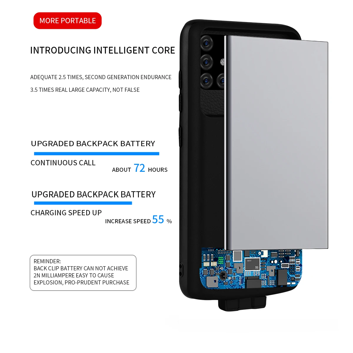 Чехол для аккумулятора Expower 5000 мАч чехол Samsung Galaxy A71 защитный зарядки смартфона