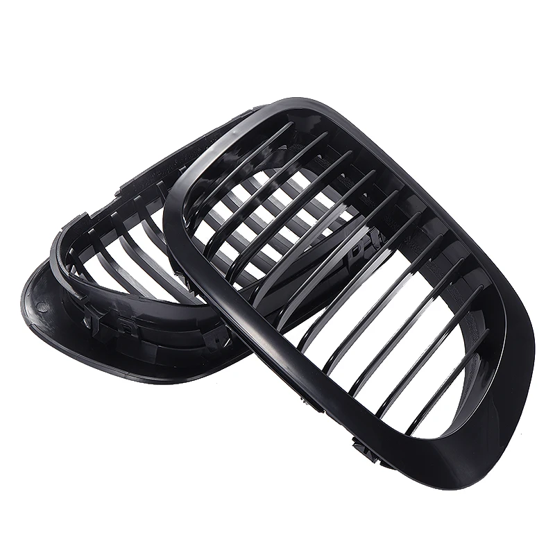 

New Arrival 2pcs Glossy Black Abs Front Kidney Grilles Fit for BMW E46 3 Series COUPE 2-DOOR