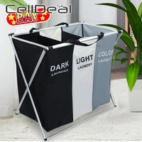 foldable dirty clothes storage organizer basket collapsible large laundry hamper waterproof home laundry basket 123 grid