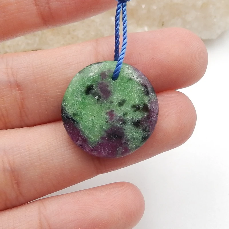 

Оптовая продажа, подвеска из драгоценного камня, рубина и зоизита 20x4 мм 3,9 г