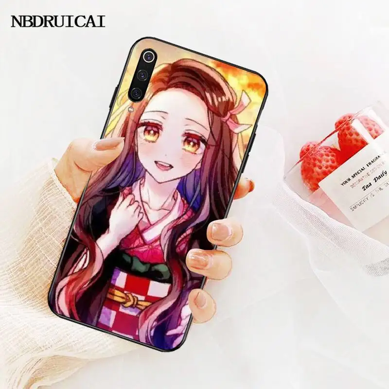 PENGHUWAN аниме демон убийца Kimetsu корпус под плетенную сумку чехол для телефона Xiaomi Mi9