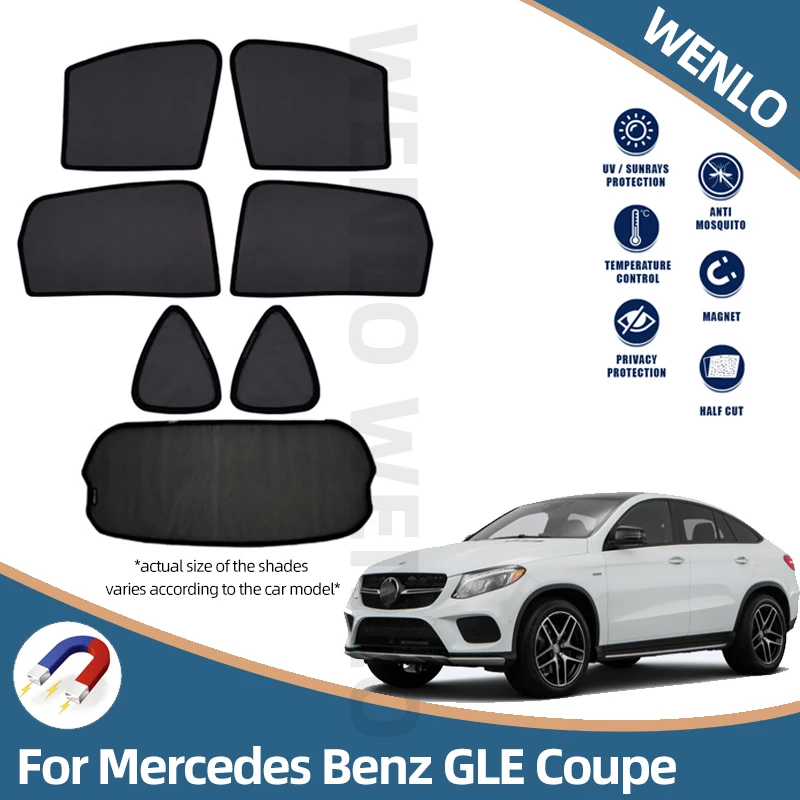 

Car Windows Magnetic Sunshade For Mercedes Benz GLE Class Coupe SUV