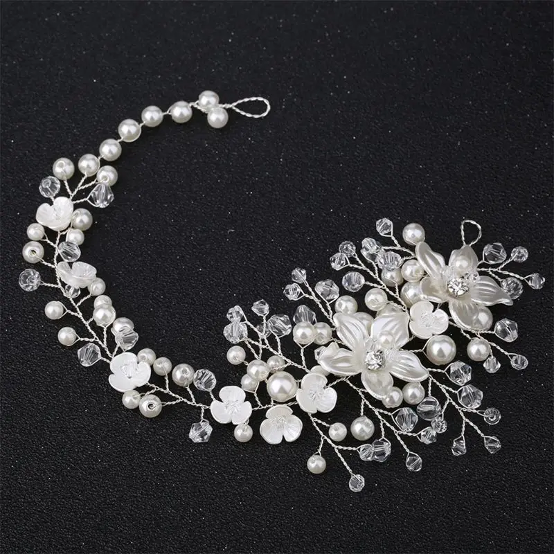 

Alloy Flower Hair Pins for Bridal Crystal Hair Clip Bride Headwear Wedding Hair