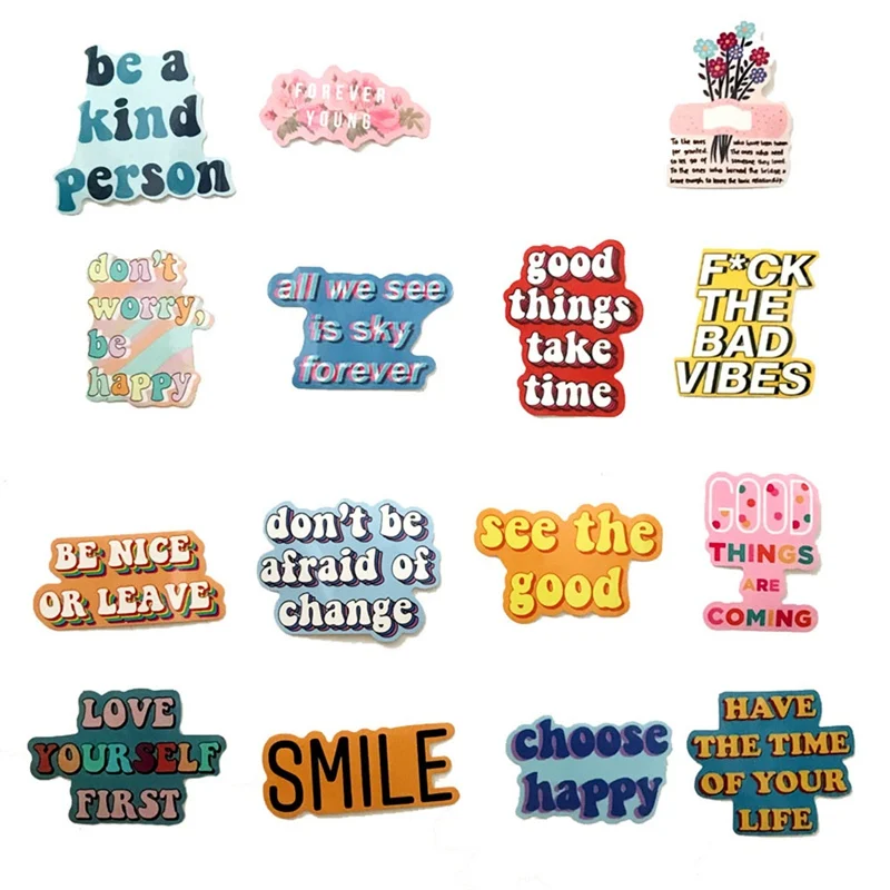 40 шт. вдохновляющие наклейки на английском граффити разные цвета стили слова