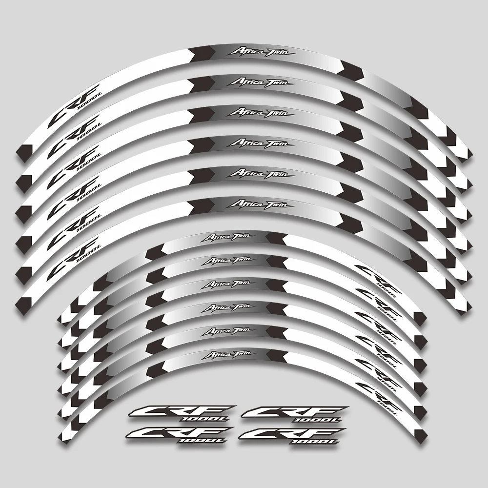 

Motorcycle Wheels Stickers stripe Reflective Decorative Rim tire decals sticker For Honda Africa Twin CRF1000L CRF 1000L