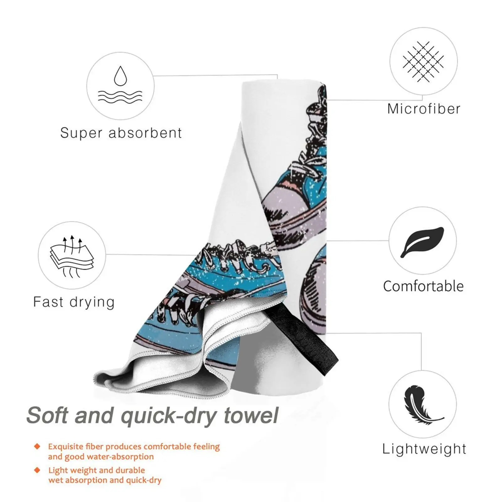 Быстросохнущее полотенце в стиле ретро для спортивного зала портативное ванны