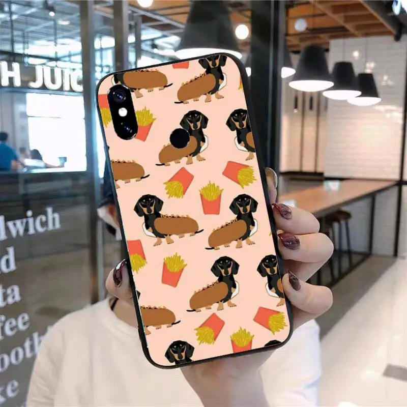 

Dachshund Dog Silhouette Phone Case For Xiaomi Redmi 7 8 9t 9se k20 mi8 max3 lite 9 note 9s 10 pro