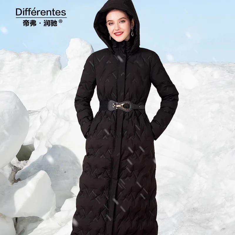 2019 зимние женские парки свободное хлопковое длинное пальто на молнии Черное с