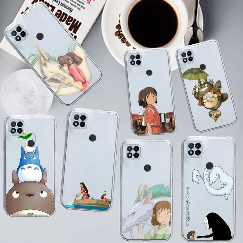 

Spirited Away Totoro anime Phone Case Transparent for Xiaomi redmi note 8 9 10 11 t lite pro ultra mix 4 k40