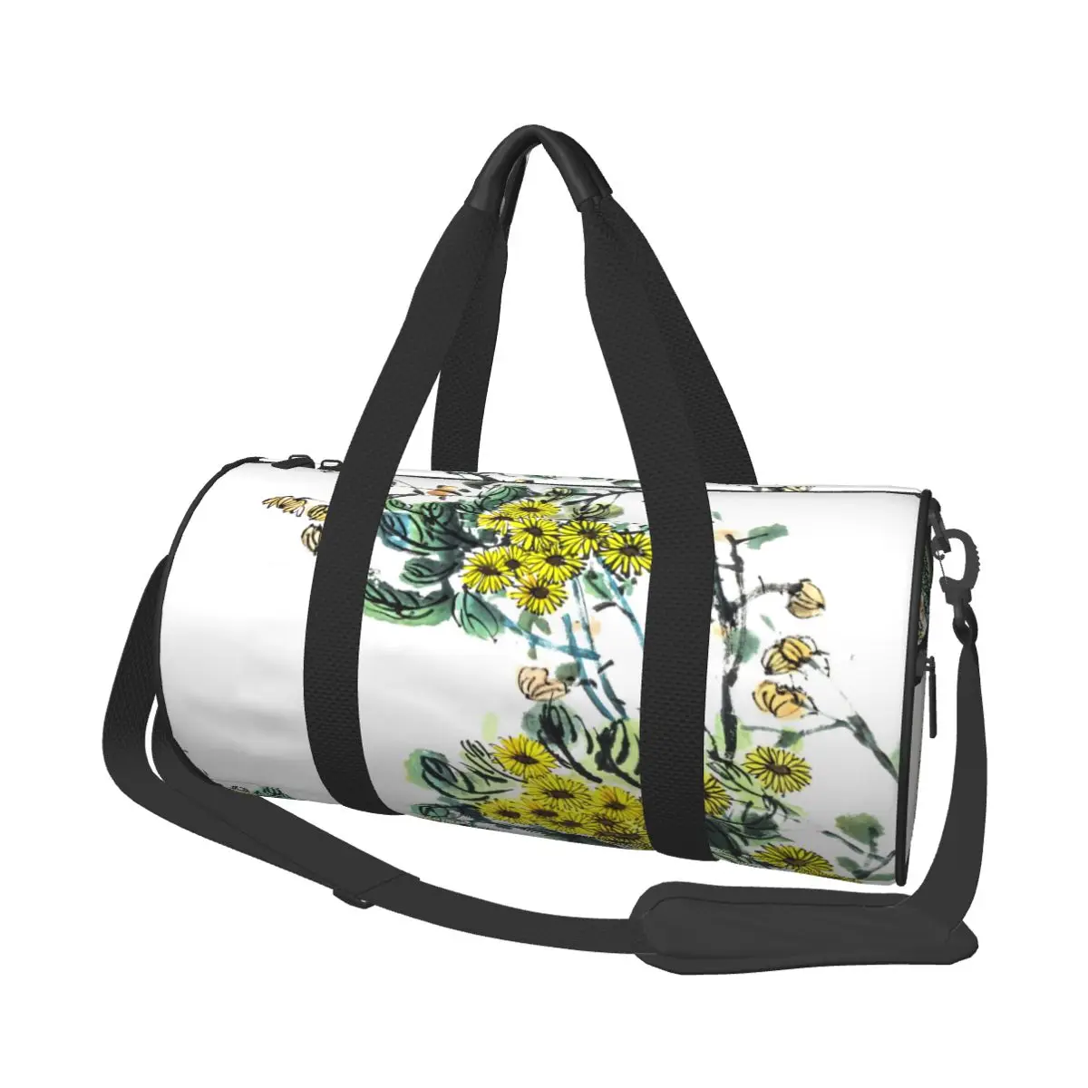 

Travel Bag Duffle Japanese Traditional Blossom Fitness Bag Handbag Bag Luggage Shoulder Bag Zipper Weekend Sport Gym Bag