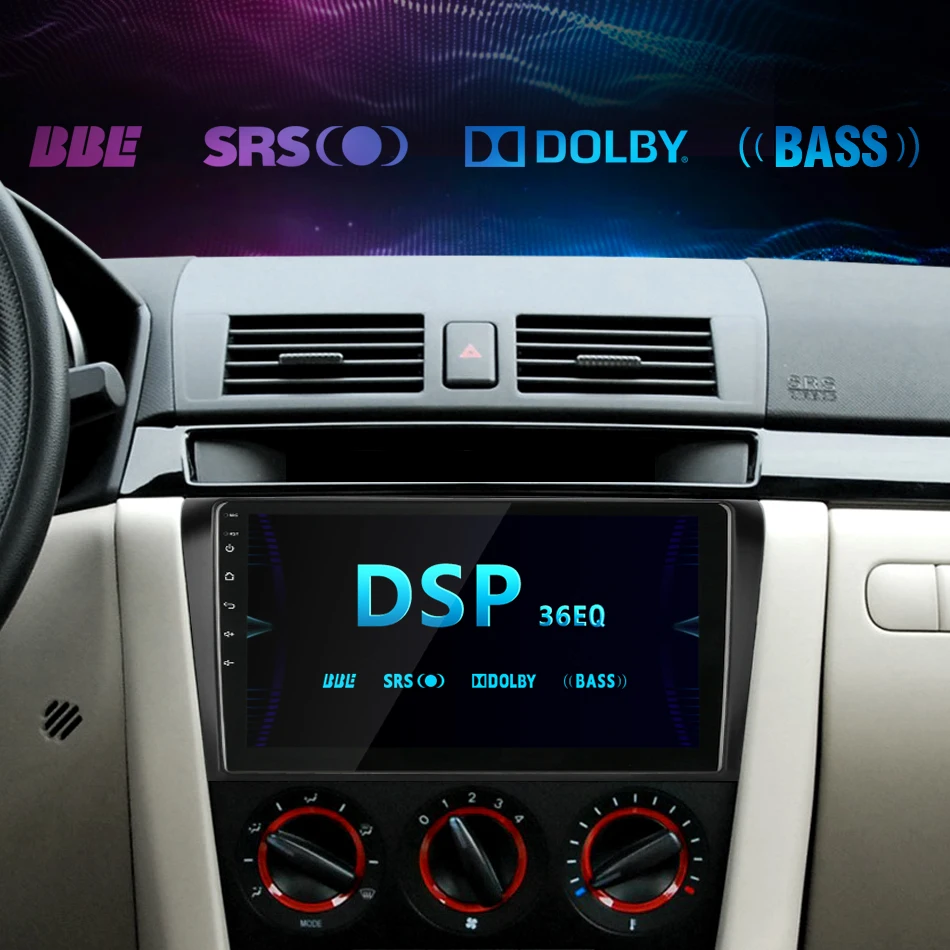 Android 8,1 2 din Автомобильный Радио мультимедийный плеер для Mazda 3 2004-2009 maxx axela RDS DSP навигация gps головное устройство авто стерео