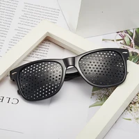 pin hole glasses eye vision care wearable corrective glasses improver stenopeic pinhole relieve fatigue eye color protection