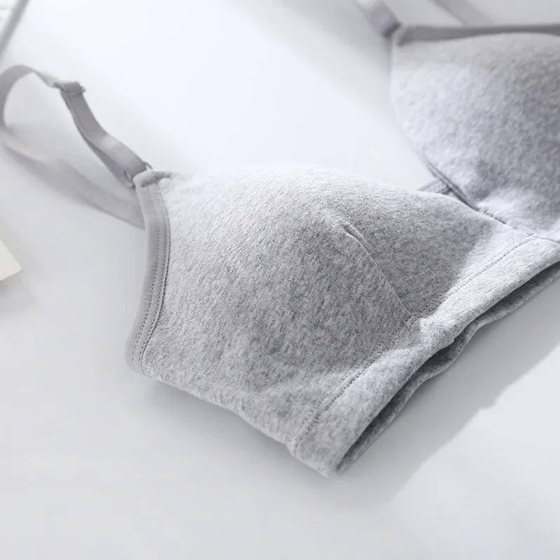 Бюстгальтер женский бесшовный без косточек Бралетт хлопковый майка для