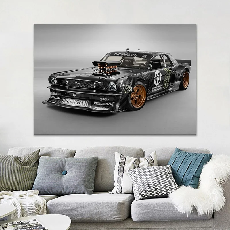 

Ford American Muscle Large Displacement Hot Rod Rod Custom Sports Car Poster Wall Chart Home Living Room Decoration Bedroom