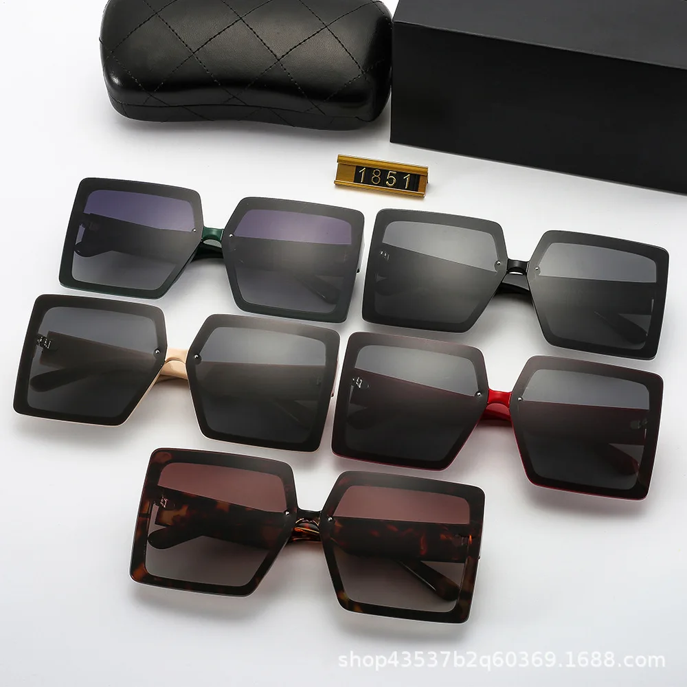 

Designer Original Brand Hip Hop Men Women Polarized Sunglasses Big Frame Square Vintage Retro Shades Sun Glasses Gift Eyewear