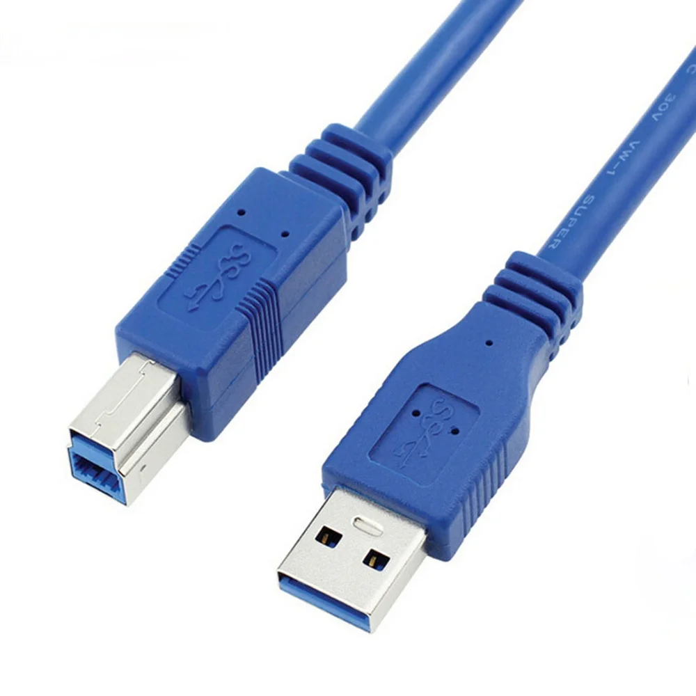 

USB 3.0 A Male AM to USB 3.0 B Type Male BM Extension Printer Wire Cable USB3.0 Cable for Printer Supper Speed